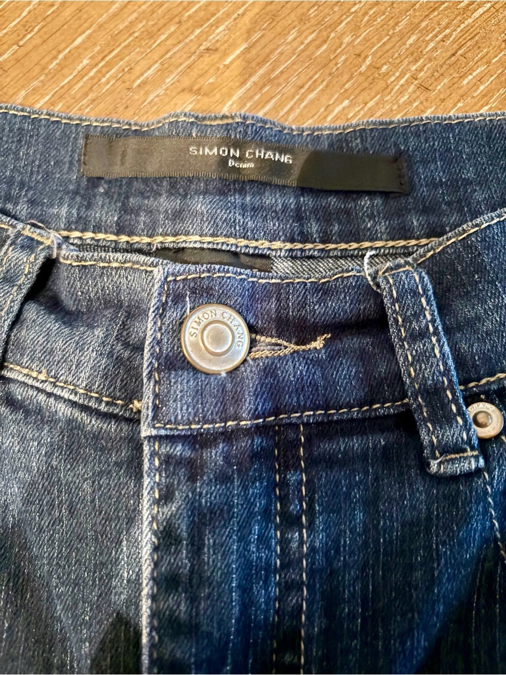 Simon Chang Woman’s Dark Blue Denim Jeans